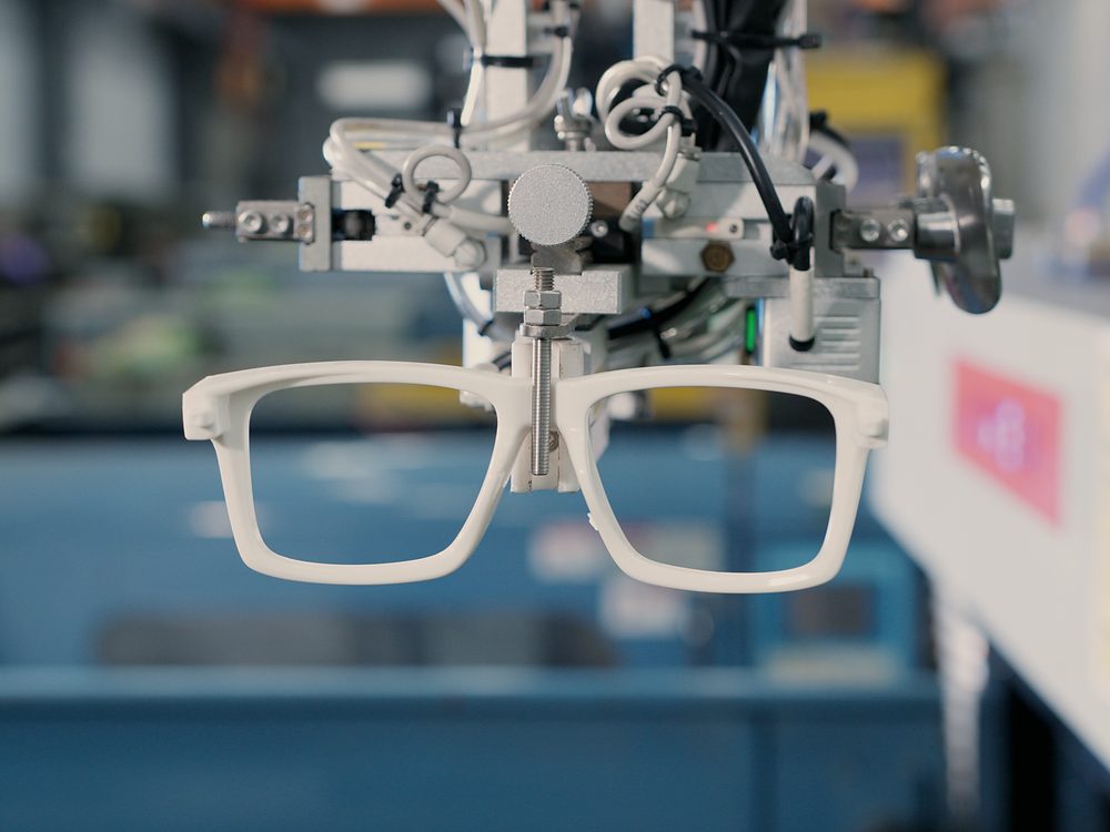 Two-shot molded frame front