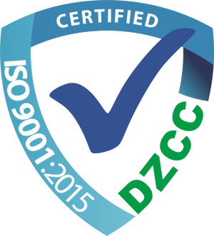 DZCC ISO 9001:2015 certified mark