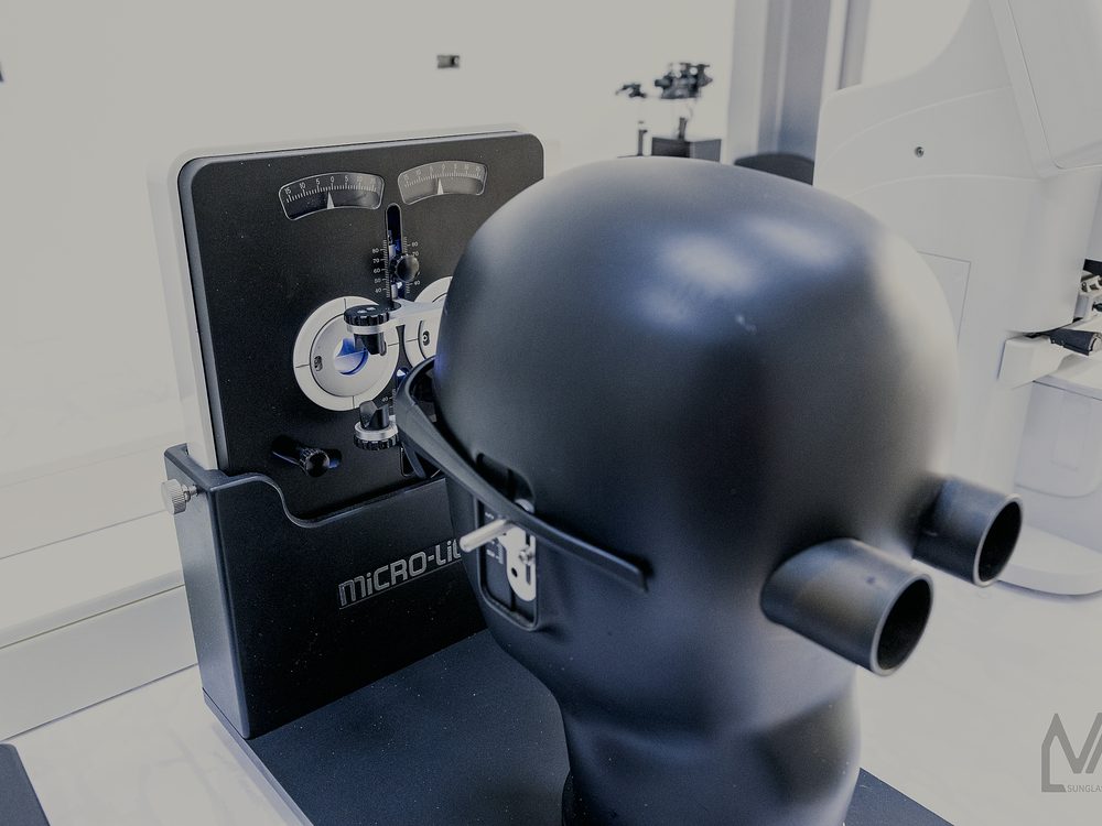 Frame alignment measurement on a head form
